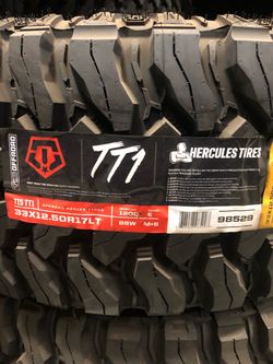 Brand New Tires (1) Hercules TIS Offroad TT1 (33X12.50R17) (Single) ($219)