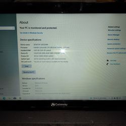 Iam Selling Gateway ne56r10u Laptop Witn Windows 10