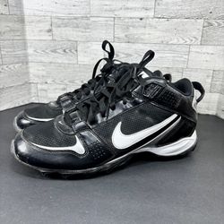 NIKE Land Shark Legacy Football Cleats Men’s 10.5 Black Athletic Shoe 396232-011