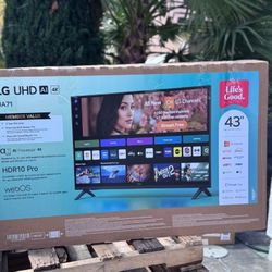 43ua71 43” Lg smart 4k led Uhd tv