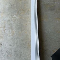 Nine pieces 14 feet long by 4 inches baseboard. Don’t need to paint brand new.