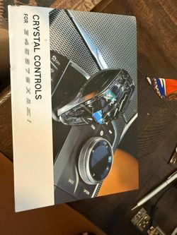 BMW crystal controls gear shift and rotating knob