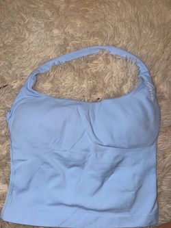 DFYNE Light Blue Sports Crop Top