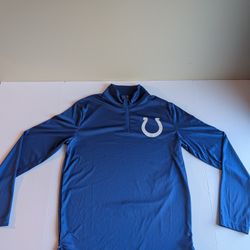 Indianapolis Colts Fanatics Men’s Medium 1/4 Zip Pullover Royal Blue NFL Long Sl