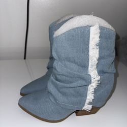 Women’s Denim Cowgirl Boots 