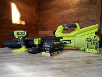Ryobi Drill and Leaf Blower