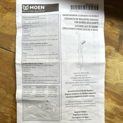 Moen 5 Function Handheld Shower With Slide Bar