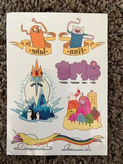 Semi-Rare: Adventure Time Decal Sheet (Official / 2011)