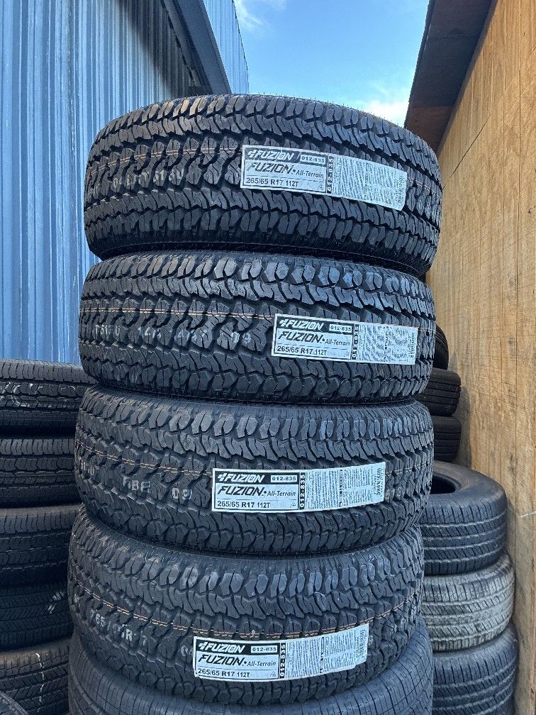 265/65/17 Fuzion Tires Installed And Balanced
