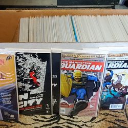 Long Box Full Of Collectible Comic Books 