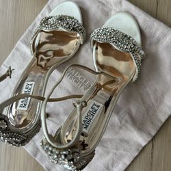 Badgley Mischka Women’s Embellished Ankle Strap Sandal