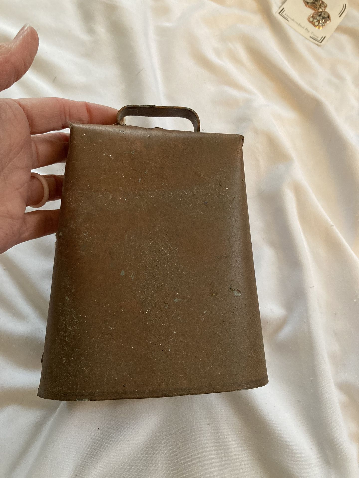 Vintage 6 “ Metal Copper Clad Steel Cowbell  