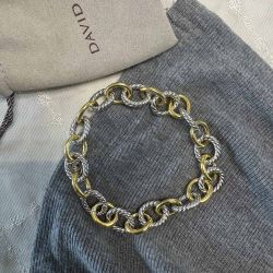  David Yurman Platinum And Sterling Silver Bracelet