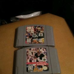 NFL Quarterback Club 98 And NFL Quarterback Club 2000 Nintendo 64 N64 Games Only