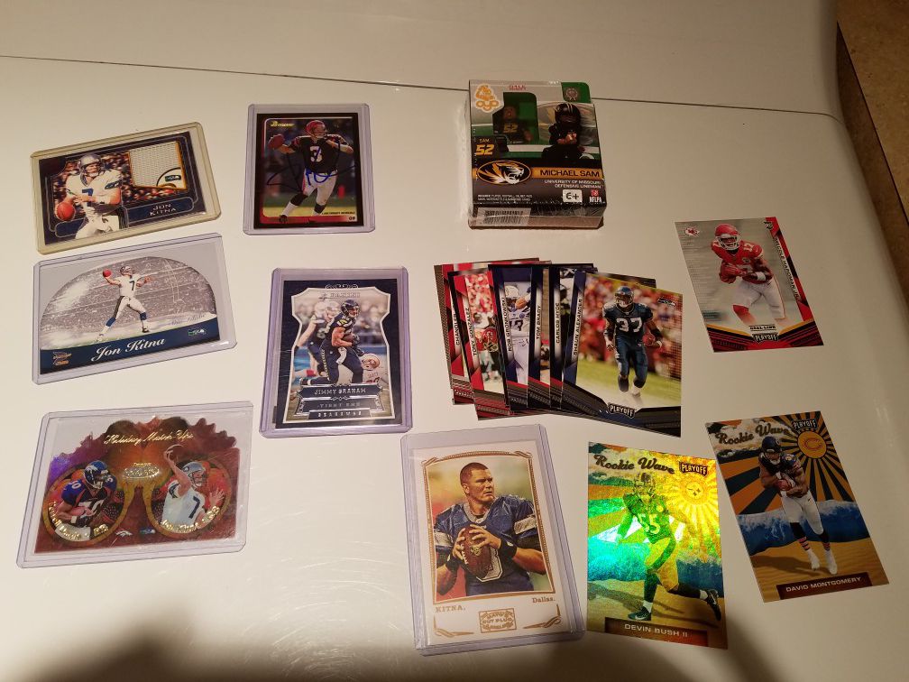 Autographed NFL Jon Kitna and specialty cards