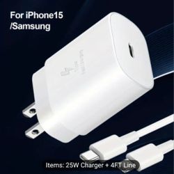 Type C Charging Cable With 25w  USB C CHARGER 