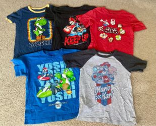 Boys Mario T-Shirt Lot