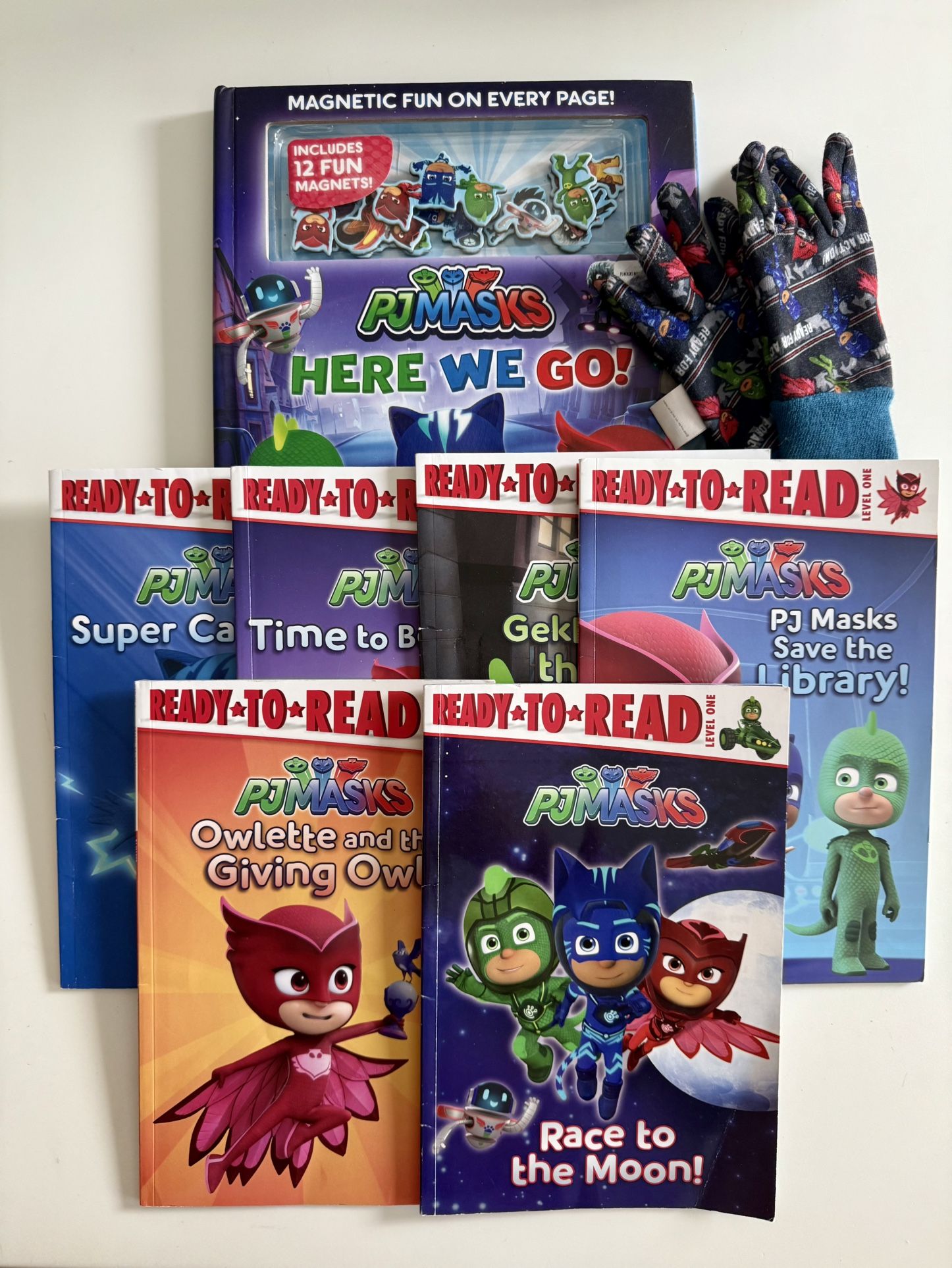 Books PJ Mask Books Magnets Gloves Toddler Preschool Early Readers Elementary