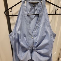 Light Blue Razorback Summer Top