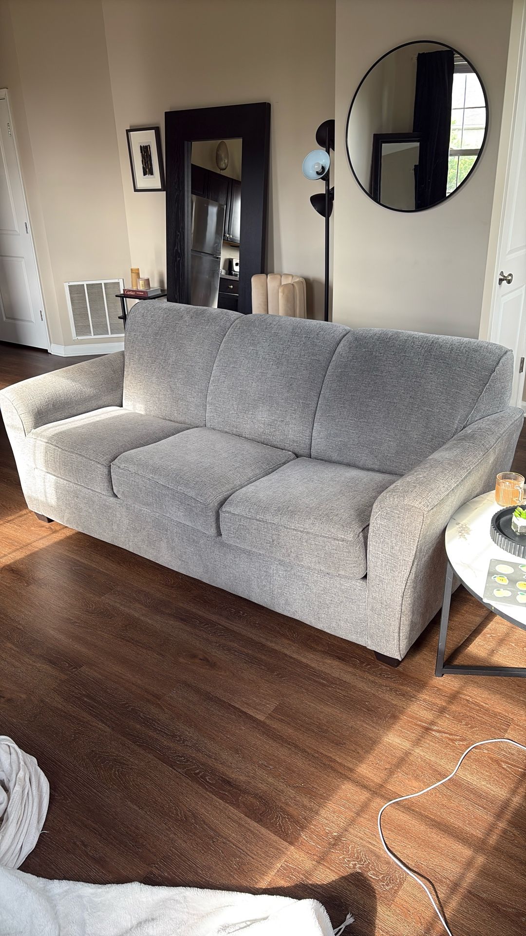 Blue Grey Sofa For Sale