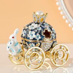 Wedding Ring Box Cherry Blossom Rabbit Carriage Jewelry Box Necklace Earrings Ring Box Crown Jewelry Box 