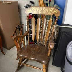 Antique Rocking Chair - $55