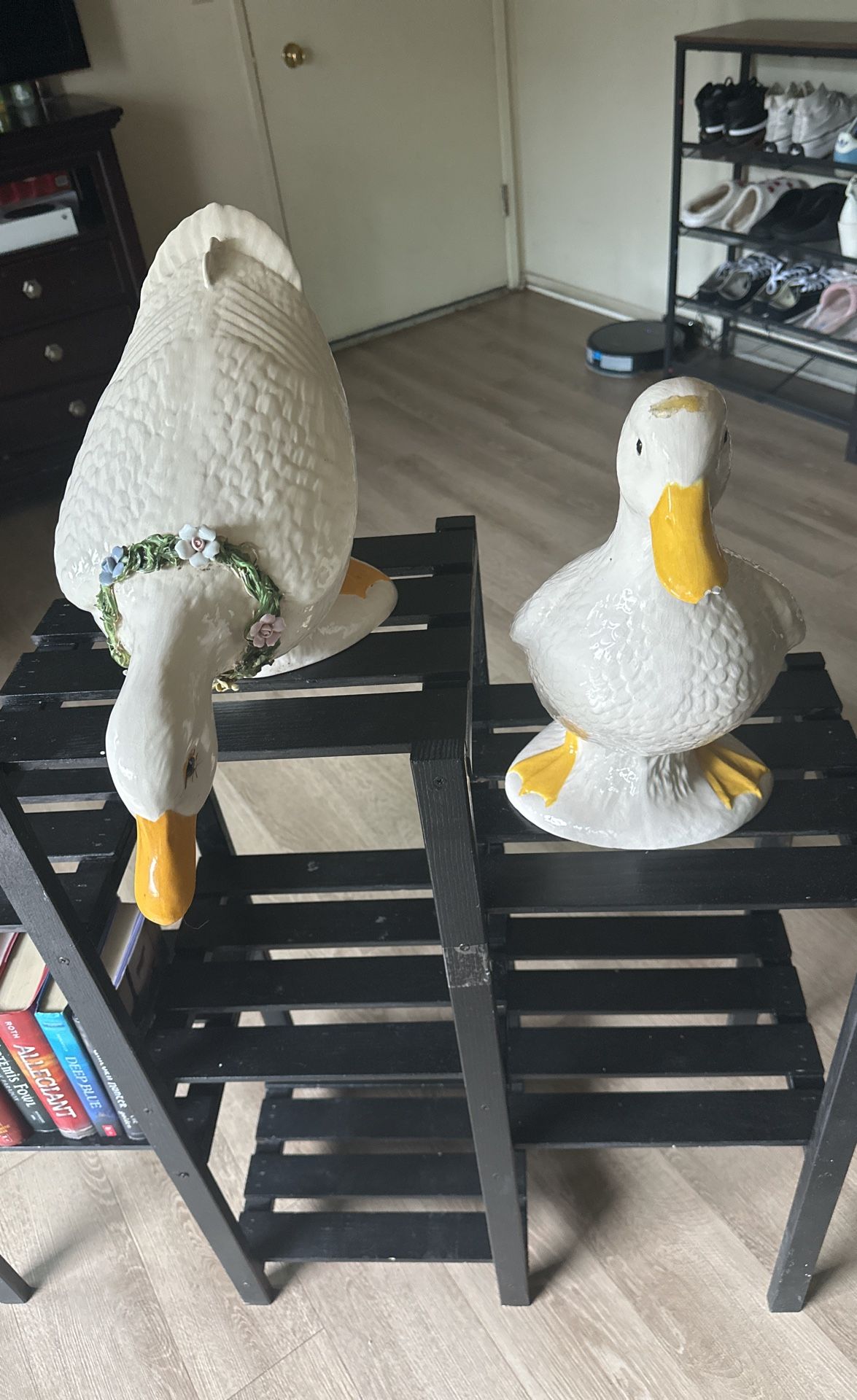 Ducks Two Ceramic Good Condition Only One Left