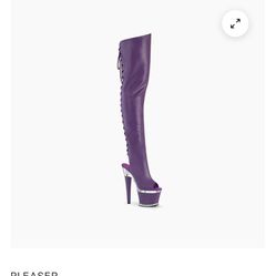 Pleaser high thighs boots purple 7inches Height 