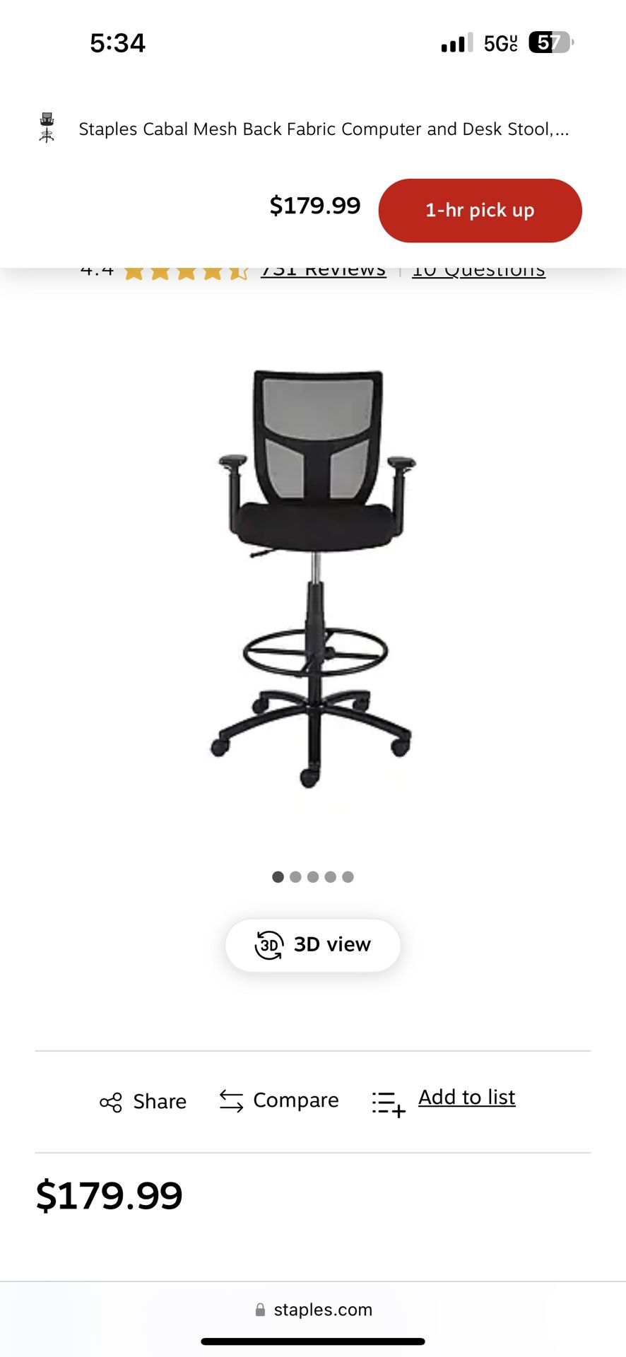 Computer And Desk Stool Cabal