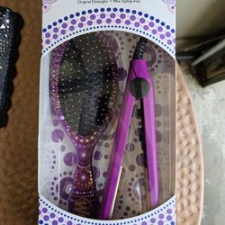 New Wet & Dry Brush With Flat Iron