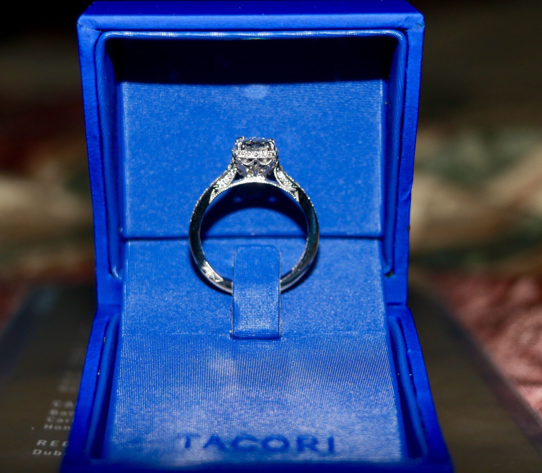 Tacori Round Diamond Engament Ring White Gold 1.5ct - New