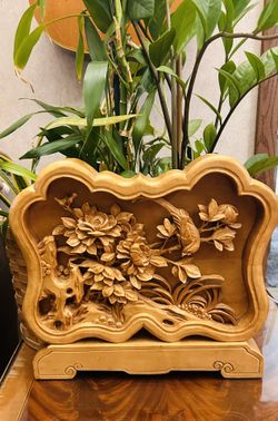 Antique Wood Carved Art Piece - SALE - Beautiful & Unique Gift - SALE