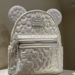 Disney Parks Loungefly white Backpack 