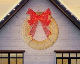 Members Mark 48” Pre-Lit Wreath Decor Brand New In Box