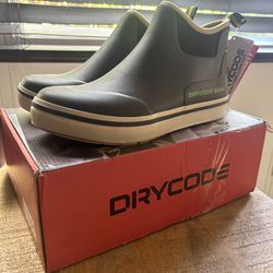 D DRYCODE Rain Boots Men, Waterproof Fishing Deck Boots