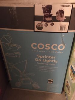 Cosco sprinter baby car seat with stroller