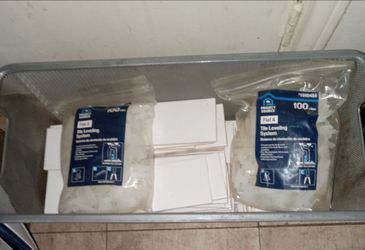 4 ×6 inch ceramic tiles & clips