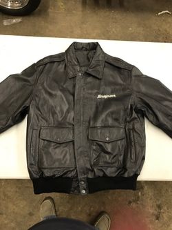 Snap on leather Jacket