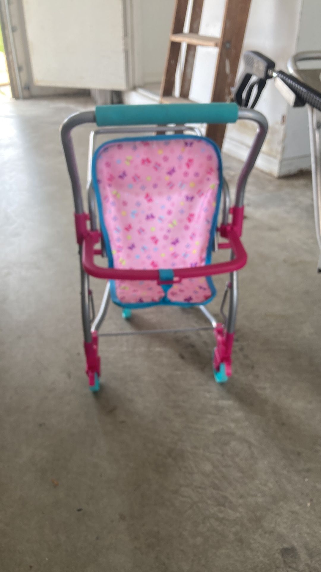 Girls doll stroller