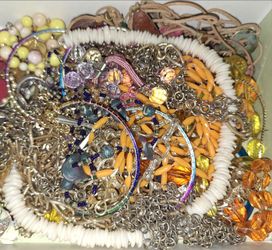 Tin full of jewelry