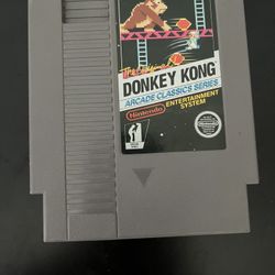 Donkey Kong Arcade Classics NES Cartridge - Clean, Original