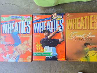 TIGER WOODS WHEATIES SET 3 BOXES