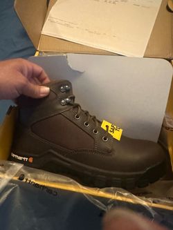 Steel Toe Work Boots Size 10 Wide - Brown