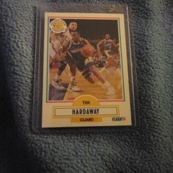 Tim Hardaway Fleer 90 Baseball Card