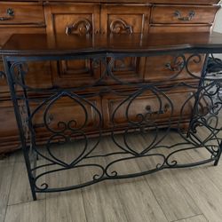 Wrought Iron Sofa/ Entry Way Table