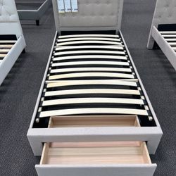 New Twin Size Bed With New Mattress Included 