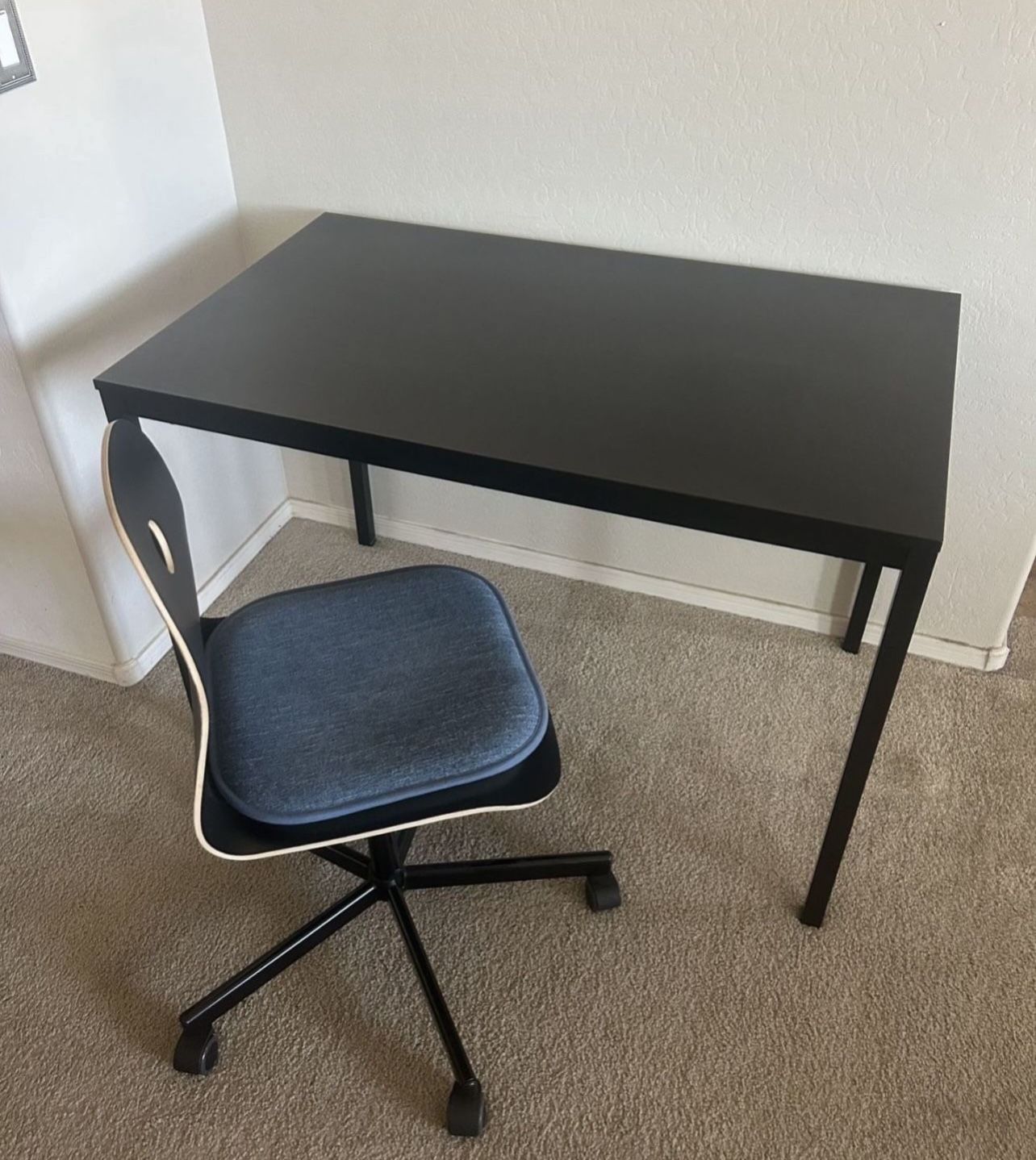 IKEA Desk And Chair Set with Chair Pad