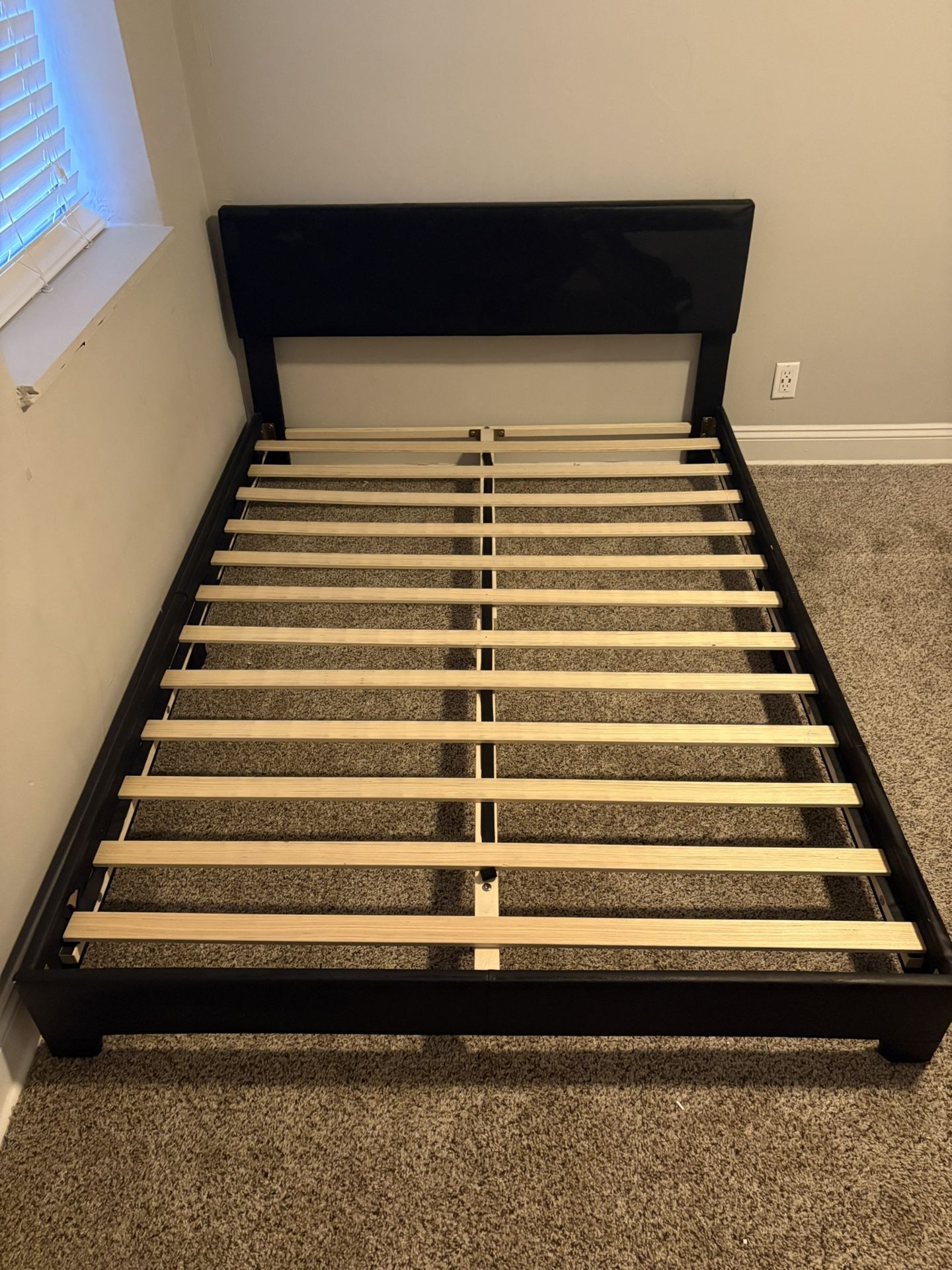 Bed Frame, Black, Queen
