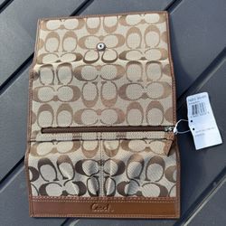 Coach Checkbook Wallet