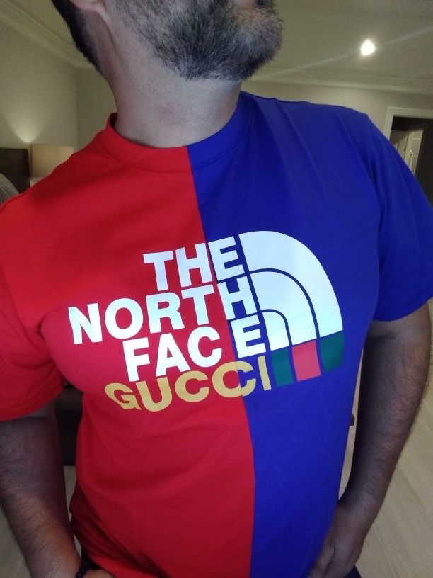 The Nort Face Gucci Shirt. Collab Of North Face And Gucci. Very Trend These Days And Limited Number.(L .M Size)